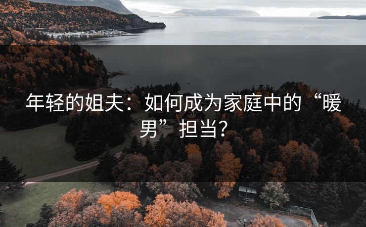 年轻的姐夫：如何成为家庭中的“暖男”担当？