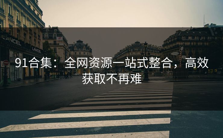91合集:全网资源一站式整合,高效获取不再难